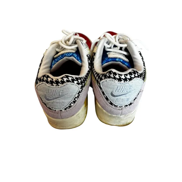 Nike Air Max 90 Women 10‎ Multi Patchwork Houndstooth DJ4607-100 - Image 3