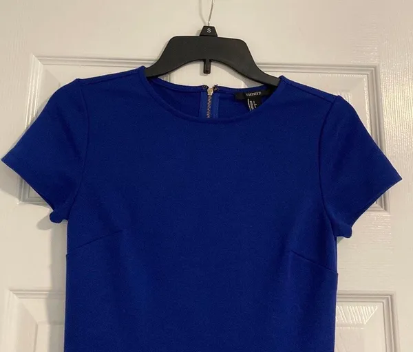 Forever 21 Blue Peplum Top - Image 2