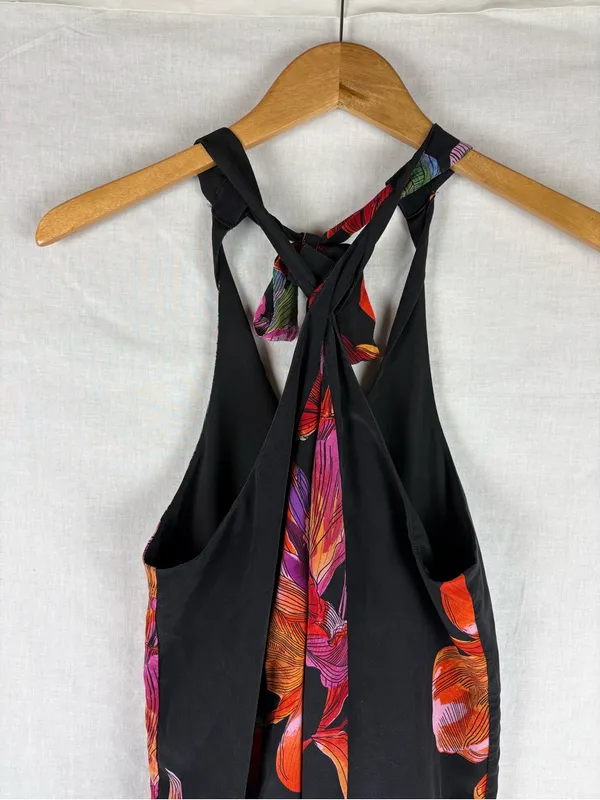 Anthropologie Maeve Cayman Silk Halter Maxi Dress Size S - Image 4