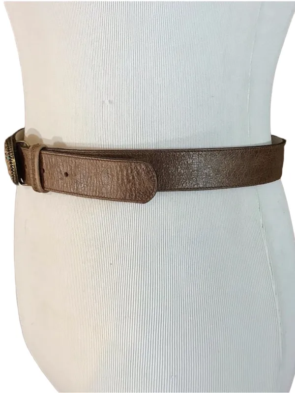 Elite Accessories Plastic Rock Buckle Leather Belt (S) - Image 4