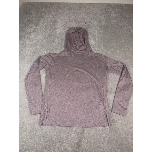 Athleta Uptempo II Hoodie Sweatshirt Mauve Heather Activewear Xs - Image 4