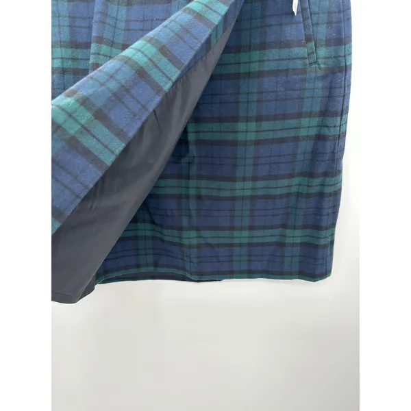 L.L. Bean Plaid Faux Wrap‎ Mini Skirt Womens 8 NWT Academia Preppy Coquette - Image 4