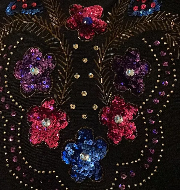 Vintage beaded sweater Black - Image 6
