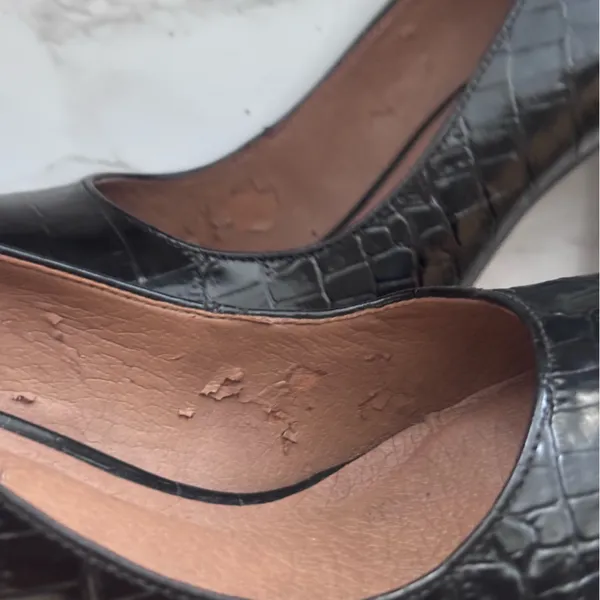 Steve Madden Black Croc Leather Stiletto Heel Shoe Size 7.5 - Image 12