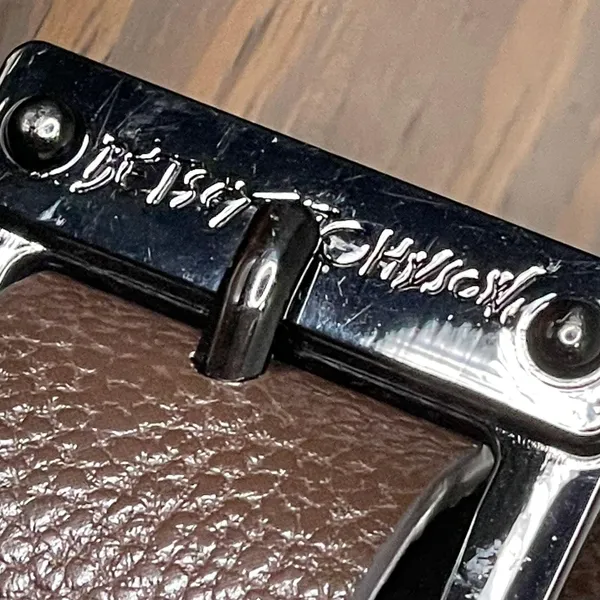 Betsey Johnson Dark Brown Belt With Leopard Interior Print 38” - Image 7
