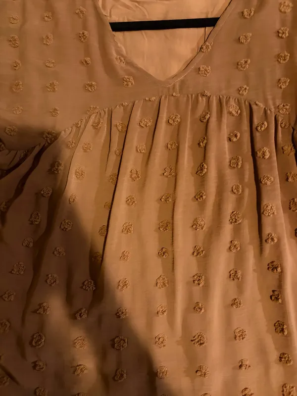 Boutique, brown polkadot, long sleeve blouse - Image 3