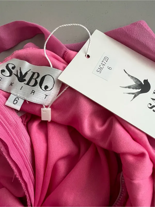 Sabo skirt Pink Off-Shoulder summer dress size 6 - Image 6