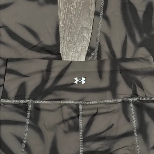Under Armour Women Compression Tights Pants Gray/Black Size Medium - Image 5