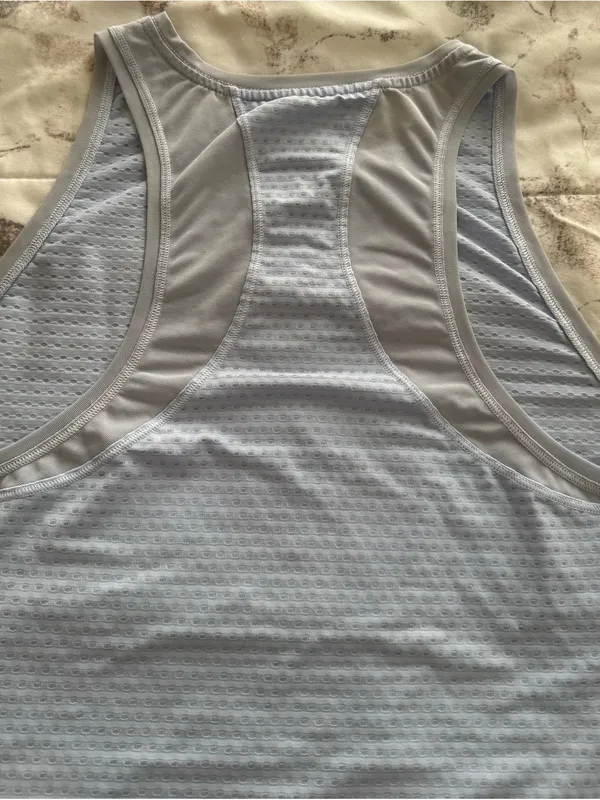 MAS Intimates Light Blue raceback Sleeveless Athletic Tank Top size S athleisure - Image 9