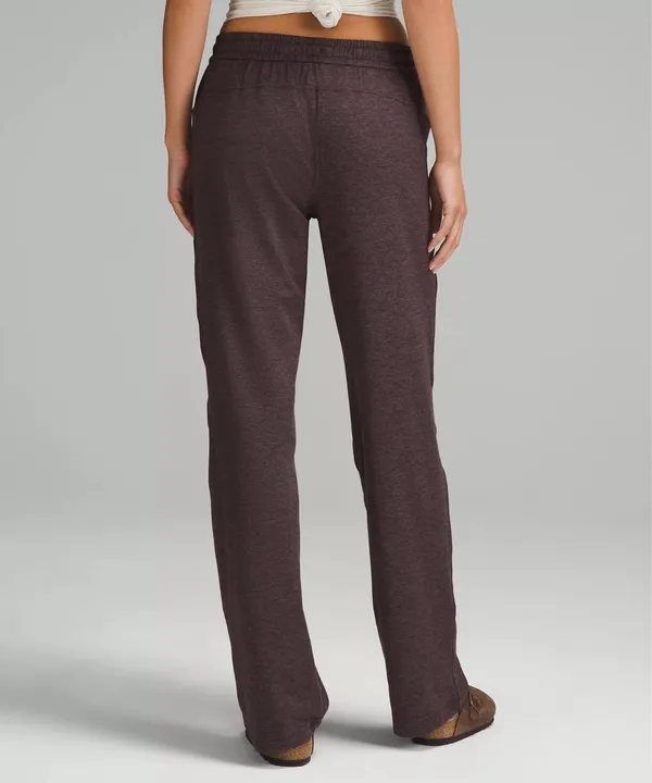 lululemon Size 4 Soft Jersey Straight-Leg Mid-Rise Pants in Brown - Image 2