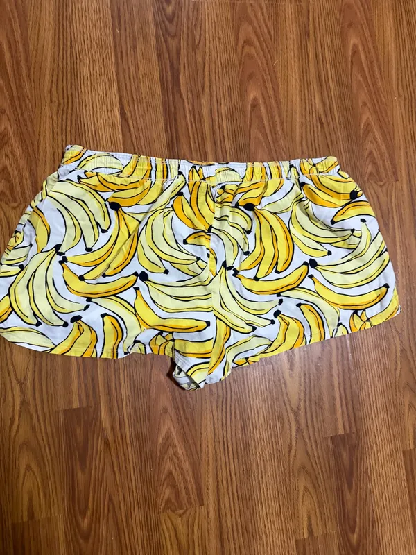 PINK Victoria's Secret banana print lounge sleep boxer shorts size XL. - Image 3