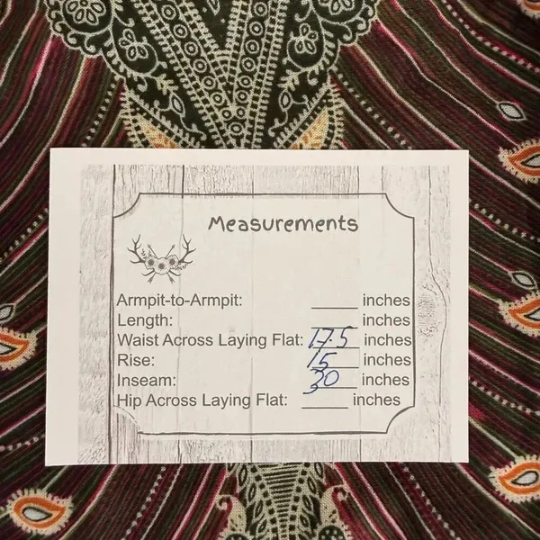 Harem Garden Rayon Aztec Tribal Festival Gypsy Bohemian Yoga Pants SZ 3XL #2591 - Image 13