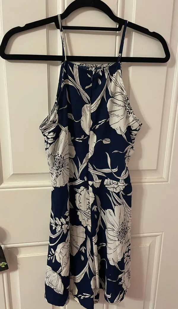 Blue And White Romper Size M - Image 2