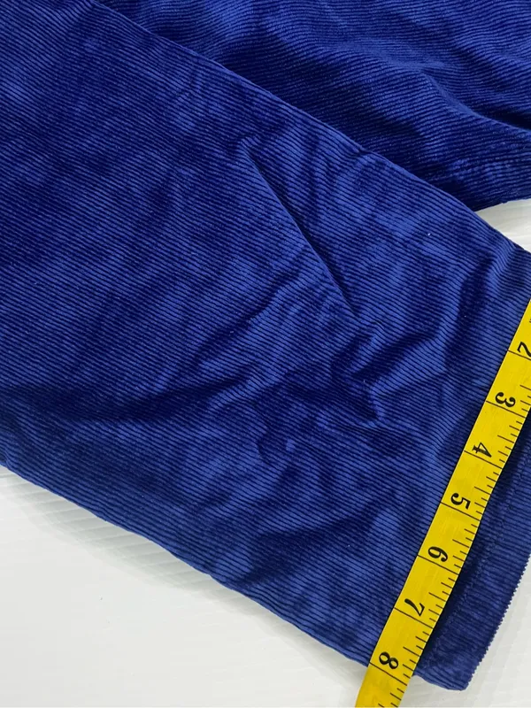 Free People We The Free Blue Corduroy Risk T High Rise Straight Pants Size 26 NW - Image 8
