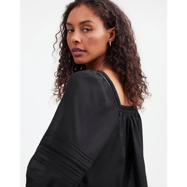 Madewell Black Square Neck Long-Sleeve Top Sz XL NWT - Image 2