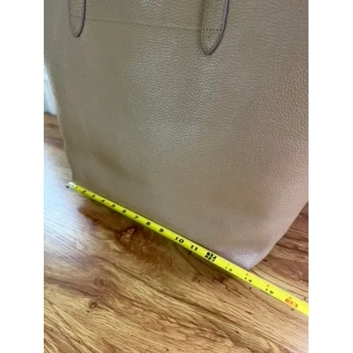 Cuyana Classic Structured Leather Tote Bag Cappuccino Tan OS - Image 7