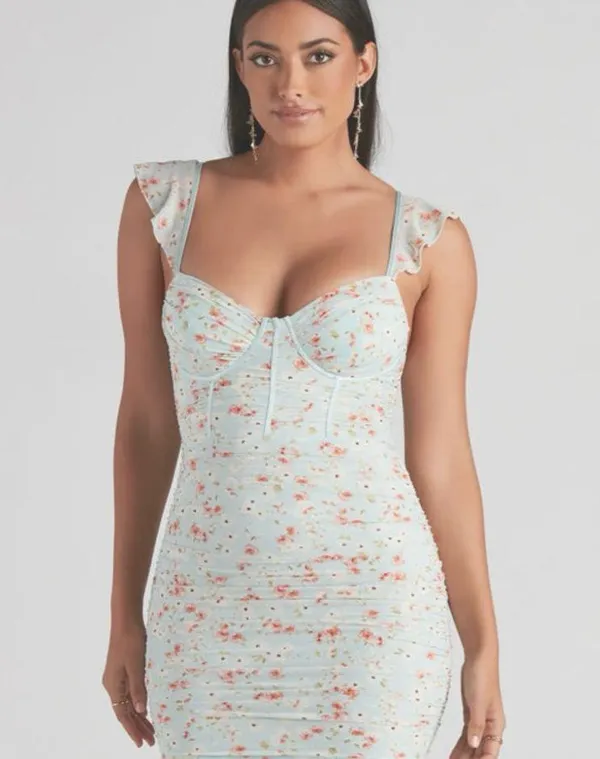 Windsor Mint Bodycon Mini Dress - Image 4