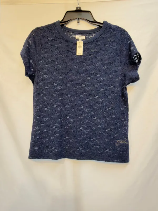 Aerie Lace Vintage T-Shirt Navy size Medium NWT - Image 4