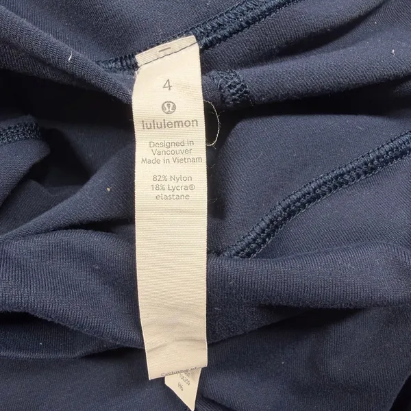 Lululemon High-Rise Leggings Women’s Size 4 Tall 33” Inseam Blue Yoga Pants - Image 3
