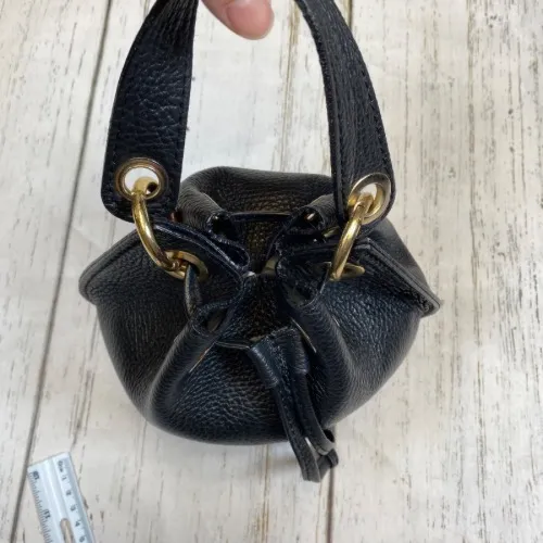 Anna Paola Italian Leather Bucket Drawstring Bag - Image 8
