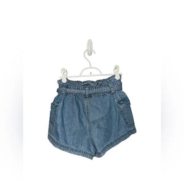 PacSun Paperbag Waist Denim‎ Shorts Size XS - Image 3
