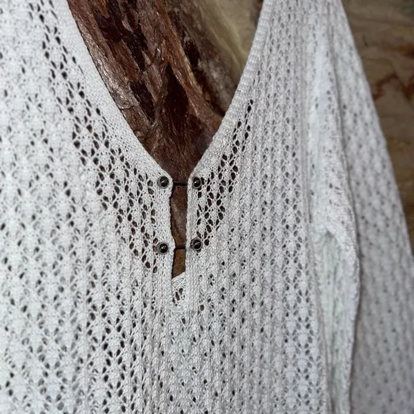 Commense Cover Up Long Sleeve Open Back Long Dress size Xl - Image 4