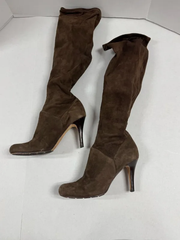 Cole Haan Women's Brown Suede Over the Knee Boots - Size 8.‎ - Image 13