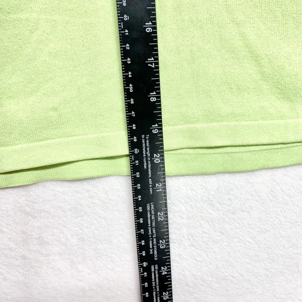 Lilly Pulitzer Knit Tank Top Womens Size PXL Lime Green Cotton Sleeveless Shell‎ - Image 2
