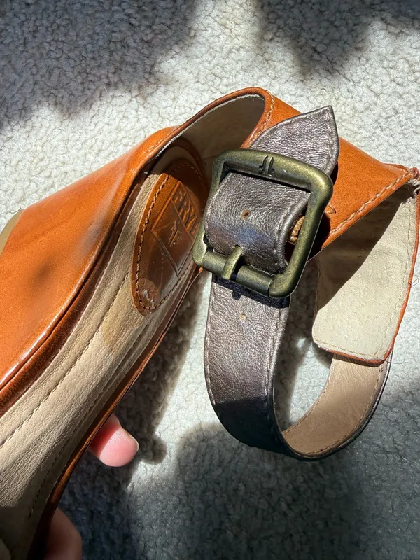 Frye leather wedges - Image 3