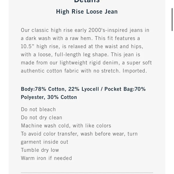 Abercrombie & Fitch High Rise The Loose Jeans - Image 5