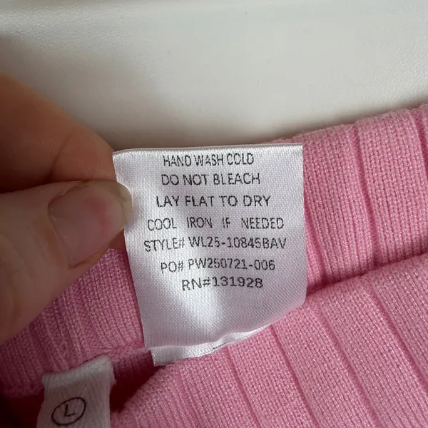 NWT Avara Wishlist Brianna Pink Ribbed Knit Pants Large Stretch Comfy‎ Lounge - Image 8