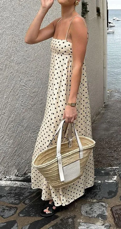 Commence Printed Spaghetti Strap Long Dress Medium - Image 2