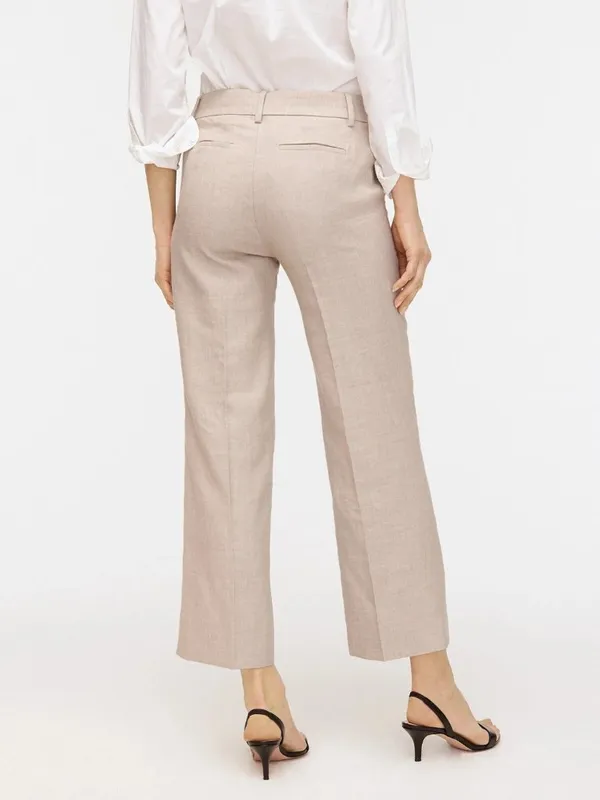 NWT Womens Size 10 10x26 J. Crew Peyton Crop Pant in Stretch Linen NEW - Image 4