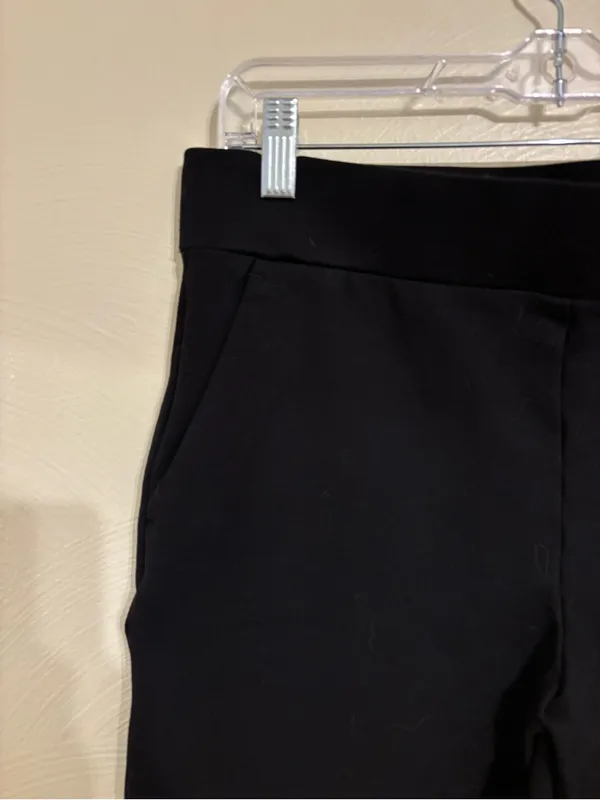 LOFT Black Pull-On Ankle Pants Women’s Size Large Stretch Career Work - Image 7