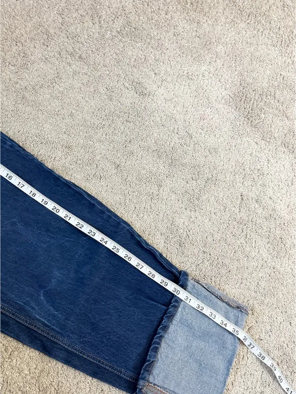 Kate Spade X Target Women’s High Rise Straight Leg Wide Cuff Jeans Dark Wash 6 - Image 13