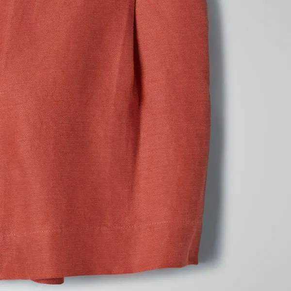 Aritzia Wilfred Fable‎ High-Rise Pleated Linen Mini Shorts Moroccan Spice Size 2 - Image 7
