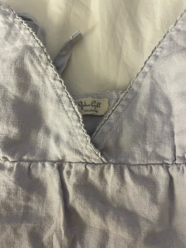 Brandy Melville Top Blue Linen - Image 4