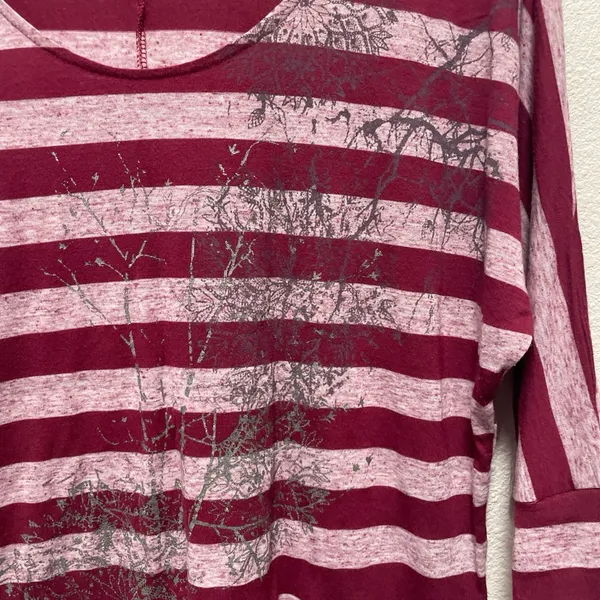 Mudd Y2K Marron Striped 3/4 Sleeve Dolman Top - Image 5