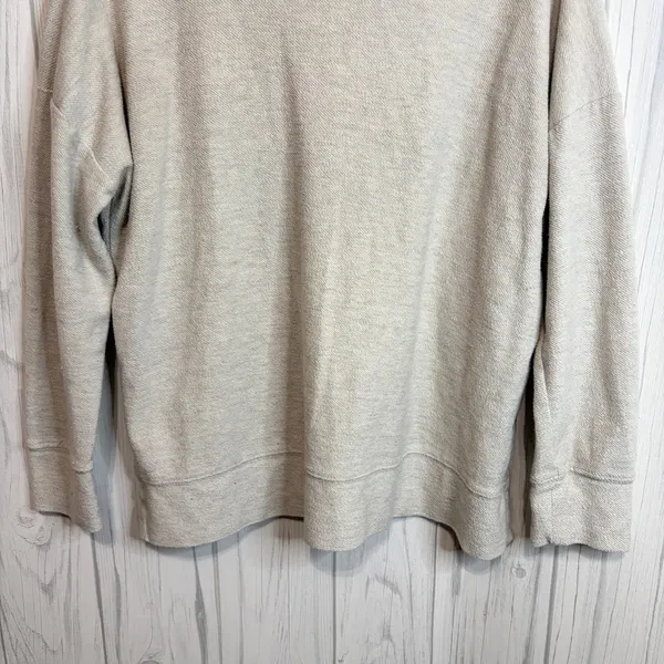 PRETTY REBEL Terry Oversized‎ Crewneck in Oatmeal, Large - Image 7