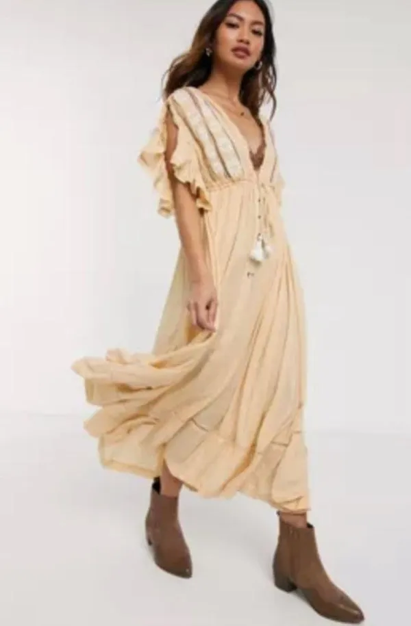 Free People Will Wait For You Midi Dress - Image 6