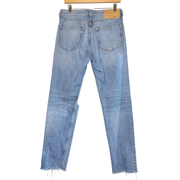 Rag & Bone Rosa Mid Rise Boyfriend Jeans Women's 25 Button fly Destroyed Luxury - Image 6