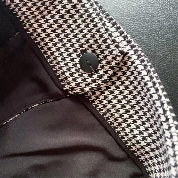 A.L.C.‎ James Pants Houndstooth Cotton Blend Black Cream Size 18 NWT - Image 9