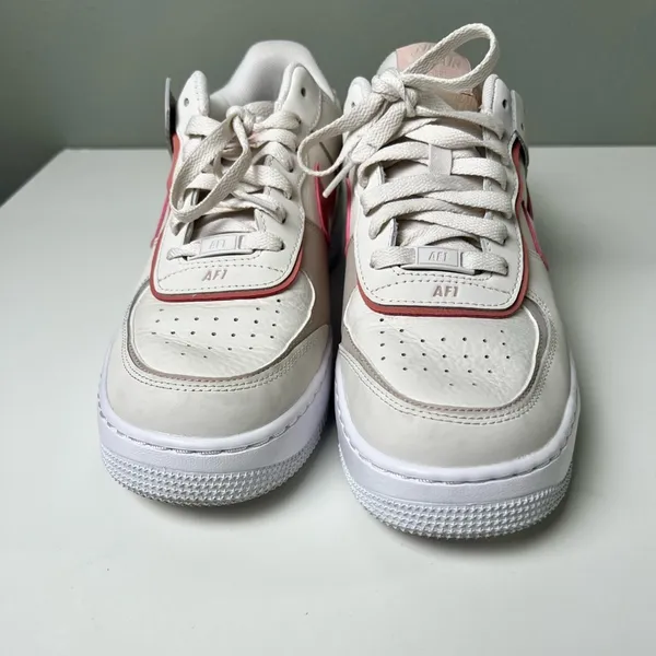 Nike Air Force 1 Shadow Womens Phantom/Pink Oxford/White/Red Stardust Sneakers10 - Image 6