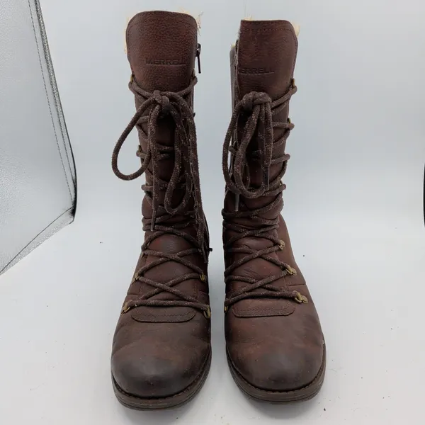 Merrell Chateau Tall J45848 Womens 9 Brown Waterproof Insulated Winter Boots‎ - Image 3