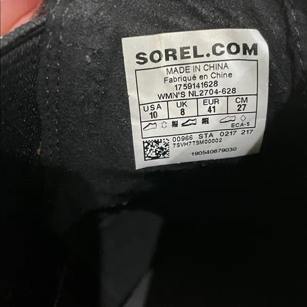 Sorel Lea Wedge Ankle Boots In Redwood/Black Women’s Size 10 - Image 8