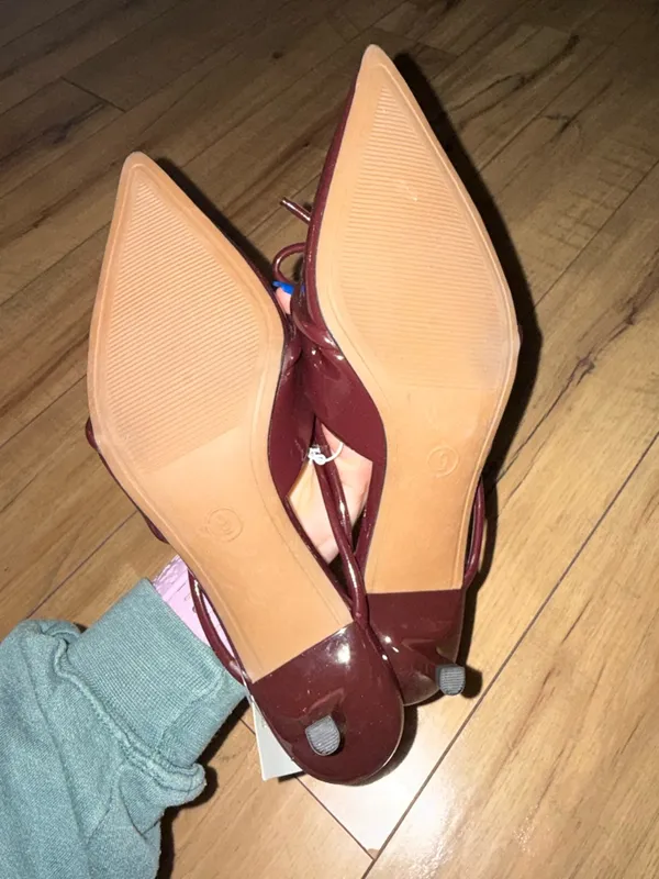 A New Day - Women’s Odelia Heels with Memory Foam Insole – Burgundy - Image 4