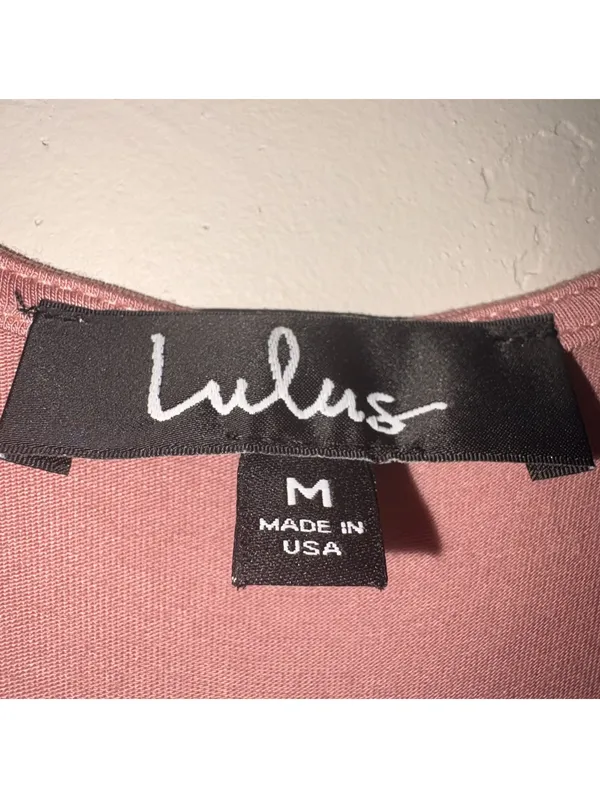 NWT Lulus Glory of Love Dress - Women's Size Medium - Pink Cold Shoulder - Image 5