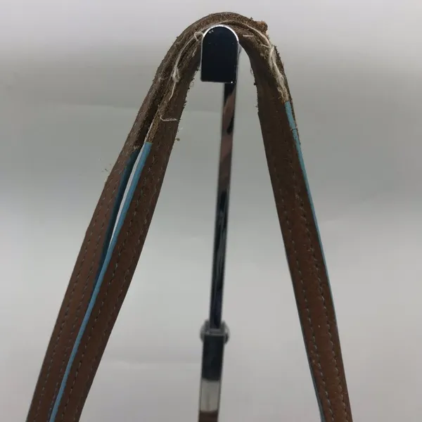 COACH Large Blue Brown Fabric Shoppers Tote - Image 4