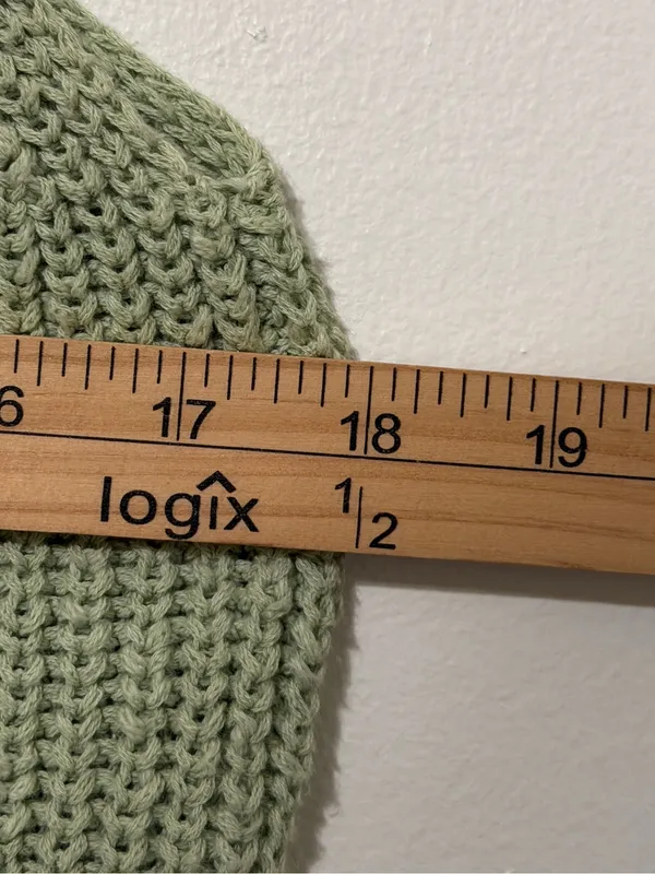 Madewell Shaker Sweater Tank Size Medium Top Green Cotton Fall Winter Knit - Image 7