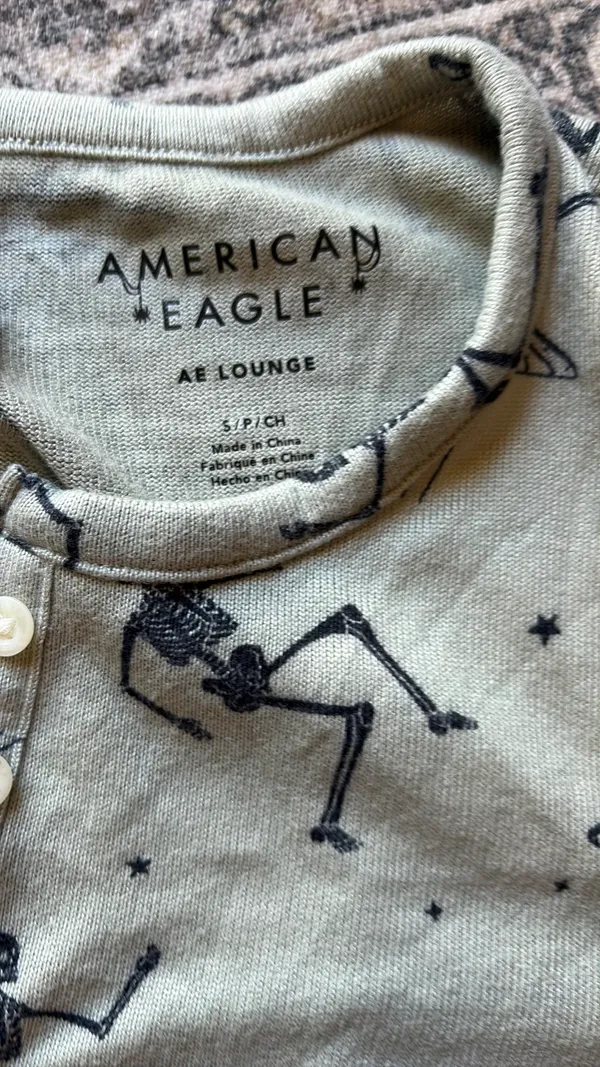 American Eagle Pajama romper Halloween  - Image 2